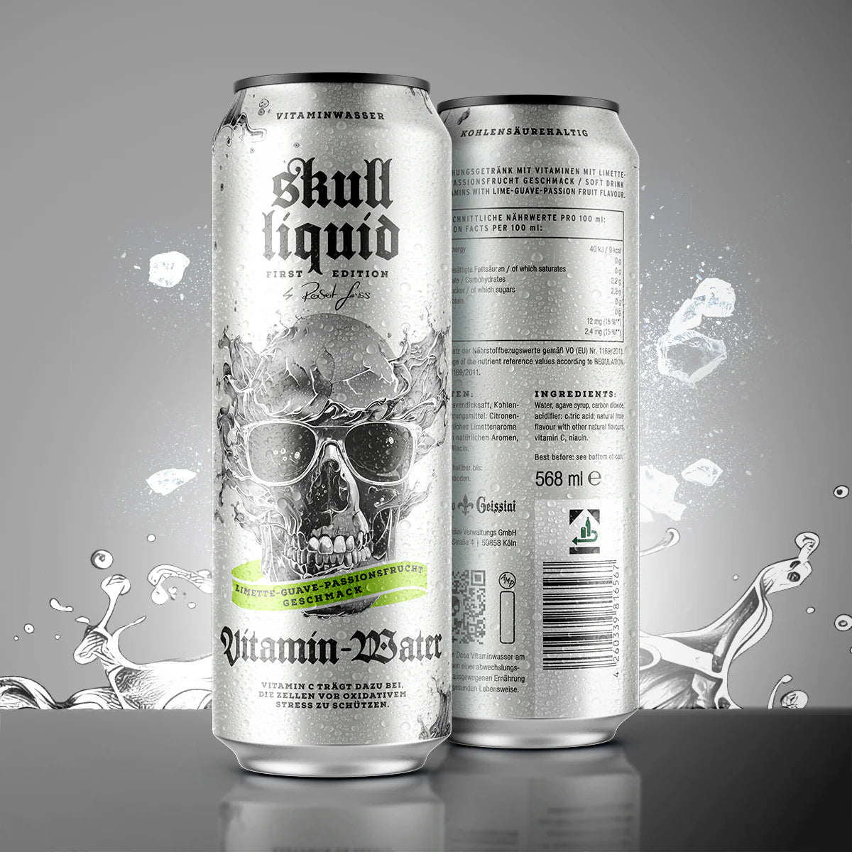 SKULL LIQUID Vitamin Wasser Limited Edition 12x568ml (12er Tray)