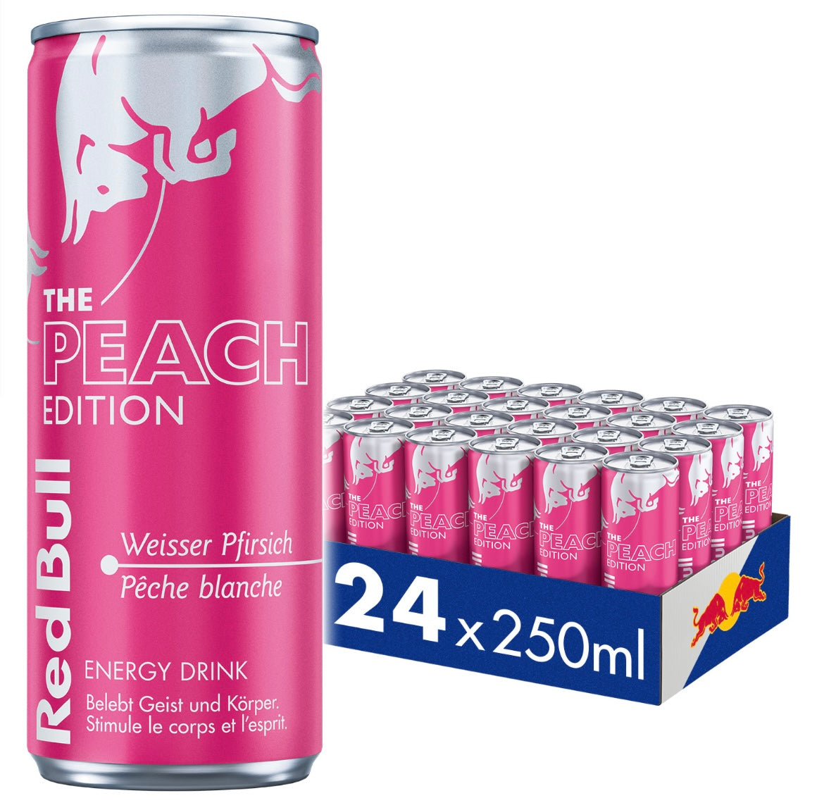 RED BULL Peach Edition Weisser Pfirsich 250ml Dose 24-Pack