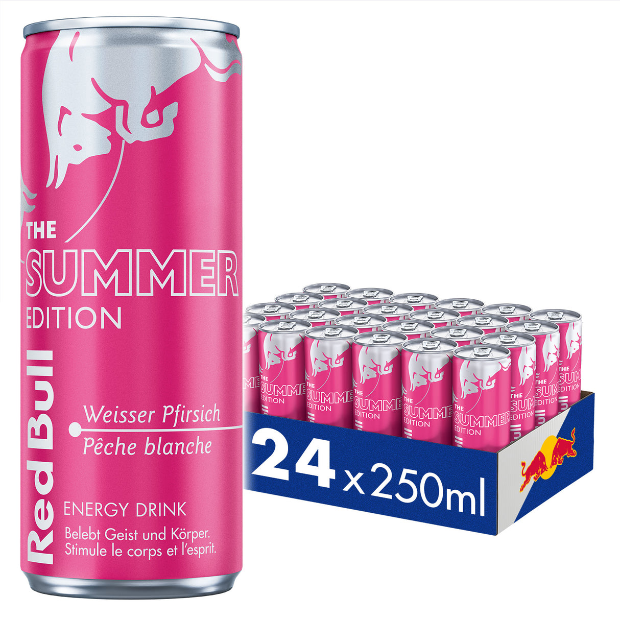RED BULL Summer Edition Weisser Pfirsich 250ml Dose 24-Pack