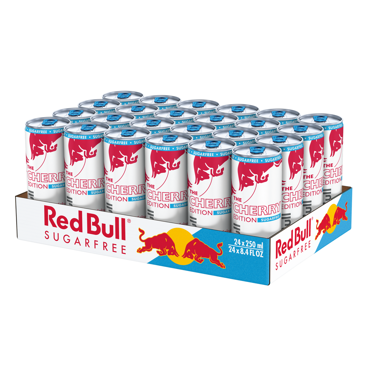 Red Bull Cherry Edition Sugarfree, Kirsche-Sakura, 250ml, 24-Pack
