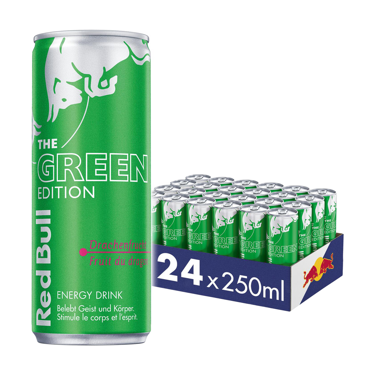 RED BULL Green Edition Drachenfrucht 250ml Dose 24-Pack