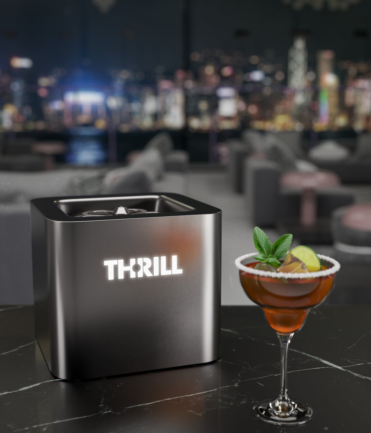 THRILL Vortex Cube CO2 Glaskühler